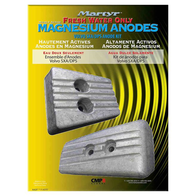 Martyr CMSXAKITM Anode Kit, For Volvo Penta SX-A/DPS Engine (1-3841427, 1-3883728, Hardware)