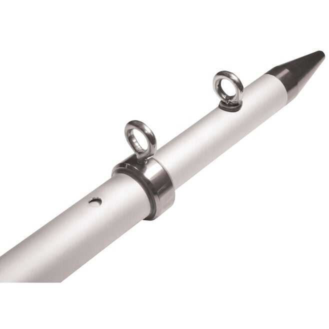 Taco Metals OC-0422VEL8 TACO Tele Center Rigger Poles, 8' Silver