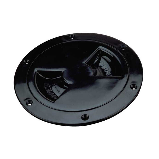 Sea Dog 337145-1 Sea-Dog Screw Out Deck Plate, 4" Black