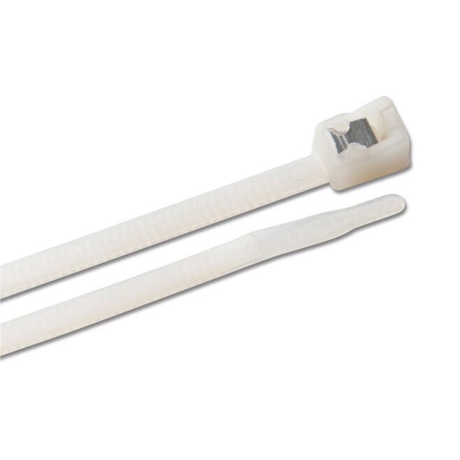 Ancor 199275 Self Cutting Cable Ties, 8" Natural, 50/pk