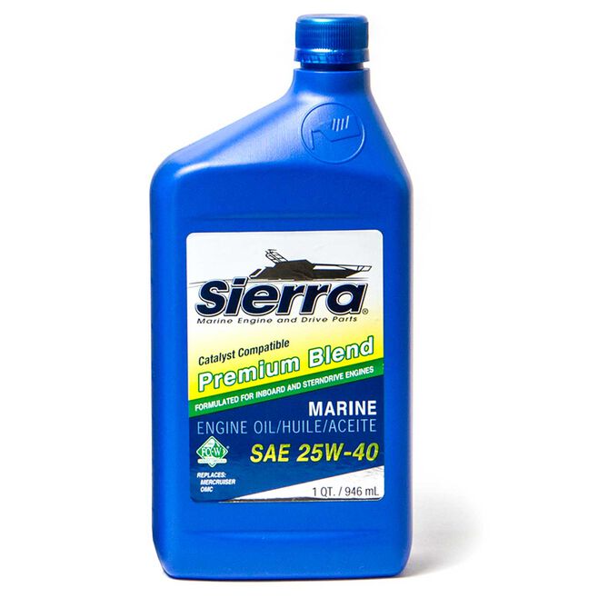 Sierra 18-9400CAT-2 4-Cycle Stern Drive Engine Oil, 25W40 FCW, Qt.