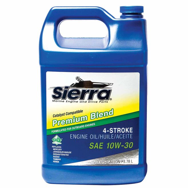 Sierra 18-9420CAT-3 4-Stroke Mineral Forumulation Marine Outboard Engine Oil, 10W-30, Gal