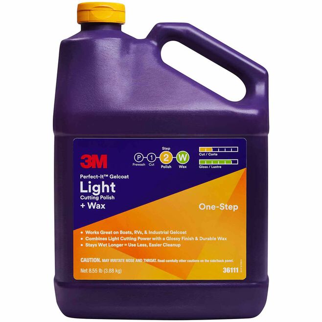 3M 36111 Perfect-It Gelcoat Light Cutting Compound/Wax, Gal.