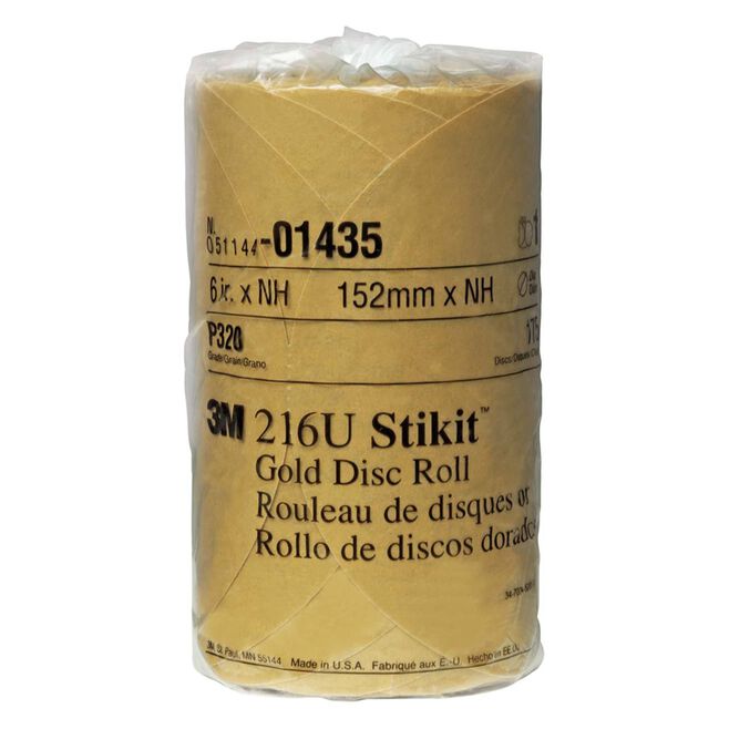 3M 1435 6" Gold Stikit Roll Disc P320A