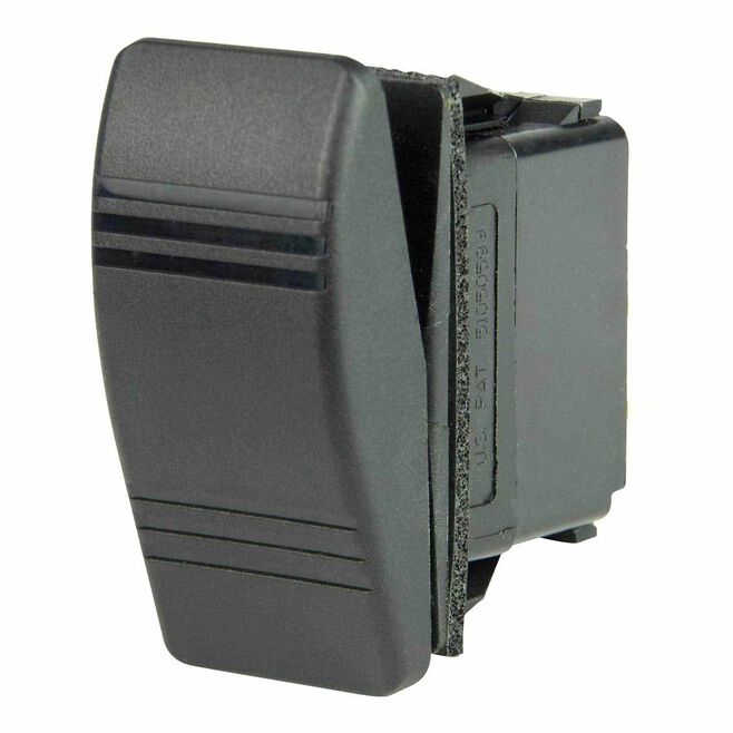 BEP 1001810 Weather Resistant Contura Rocker Switch, Off-(On), DPST, 1/4" Blade Terminals