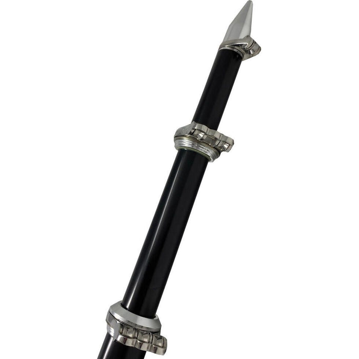 Taco Metals OT-0318HD-BKA Taco Deluxe Aluminum Tele-Outrigger Pole, 18', Black, 1 pr.