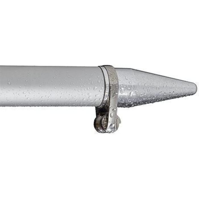 Taco Metals OT-0318HD-VEL Taco Deluxe Aluminum Tele-Outrigger Pole, 18', Silver, 1 pr.