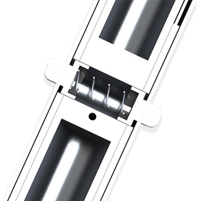 Taco Metals OT-0318HD-VEL Taco Deluxe Aluminum Tele-Outrigger Pole, 18', Silver, 1 pr.