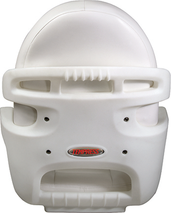 Tempress 57010 Elite Helm High Back Seat, White Shell, White/White Cushions