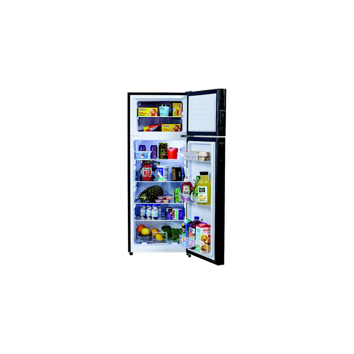Dicor 1802712 Refrigerator/Freezer 8 cu. ft. Black, Right Hand Swing
