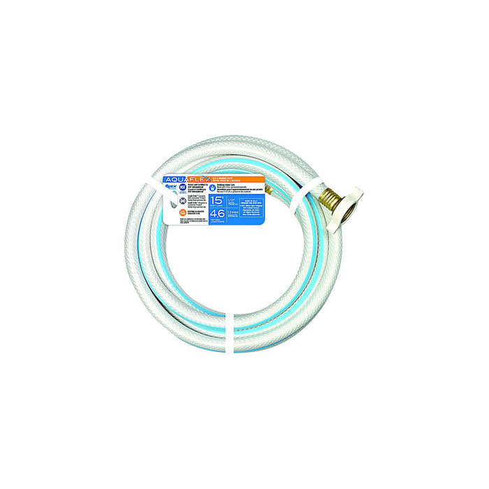 Teknor Apex 7503-15 Aquaflex White Hose, 1/2" x 15', 10/case