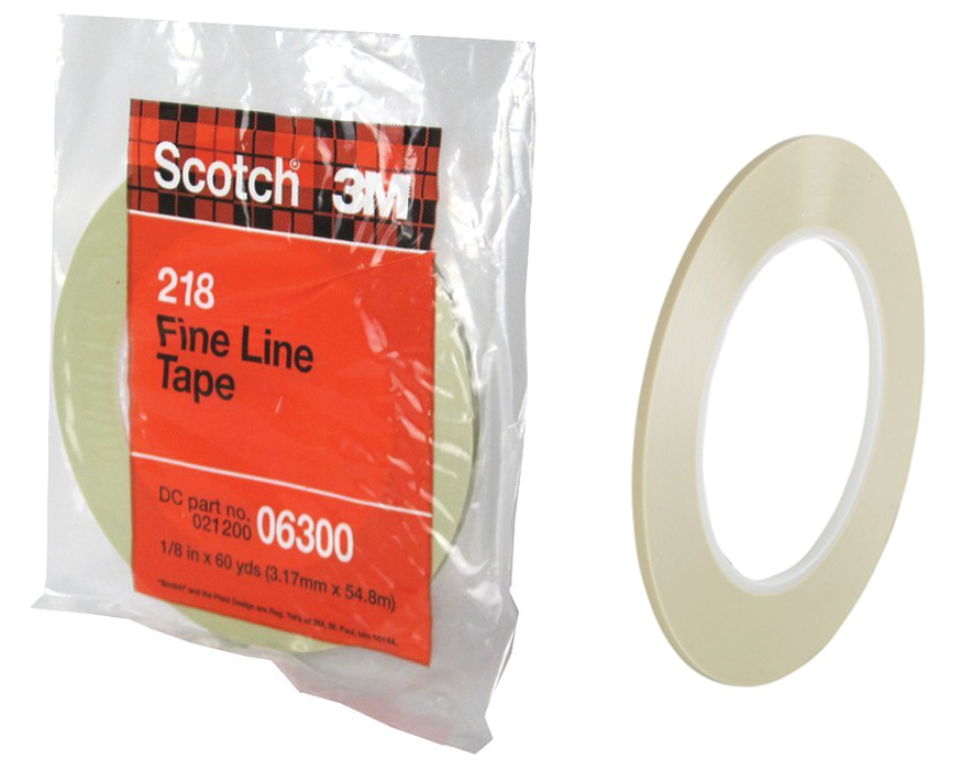 3M 021200-06301 #218 Fine Line Mask Tape 1/4" x 60 yds