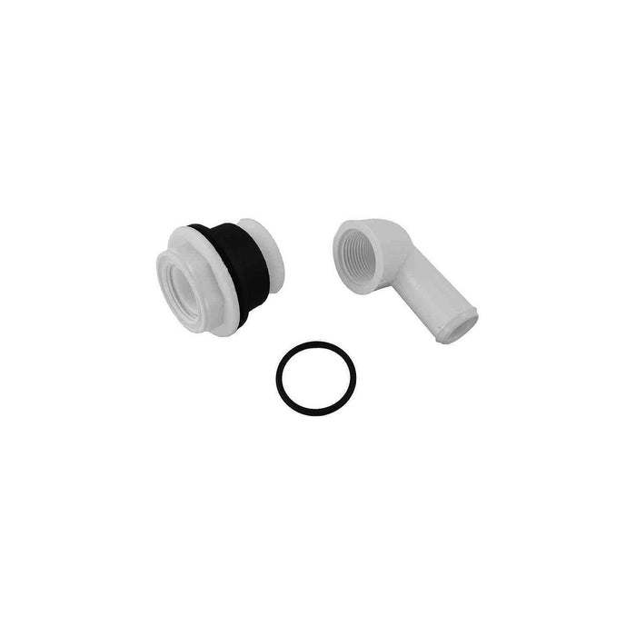 Johnson Pump 81-47246-01 Intake Elbow, Inlet Pipe Gasket/Nut For Manual/Silent Electric Toilets