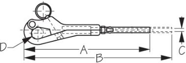 Sea-Dog Investment Cast Pelican Hook 5/16-24 Right Hand Ring - Sea-Dog Line - 189700