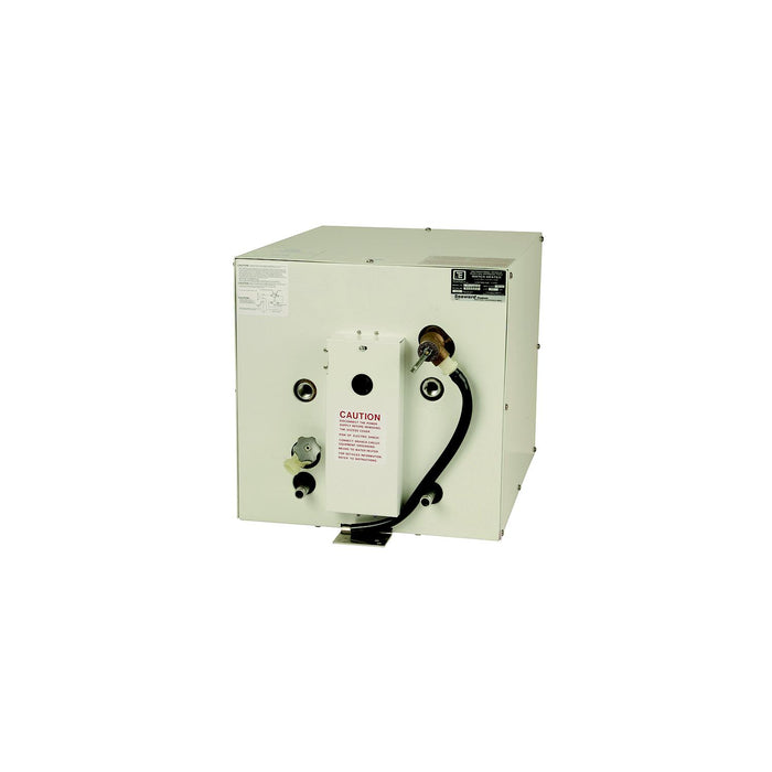 Whale S1100W Seaward Water Heater, 120V AC 11 Gallon, w/Rear Heat Exchanger, White Epoxy Coated Aluminum