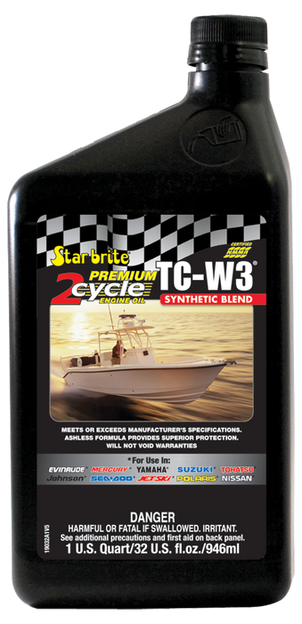 Starbrite Premium 2-Cycle Engine Oil Tc-W3