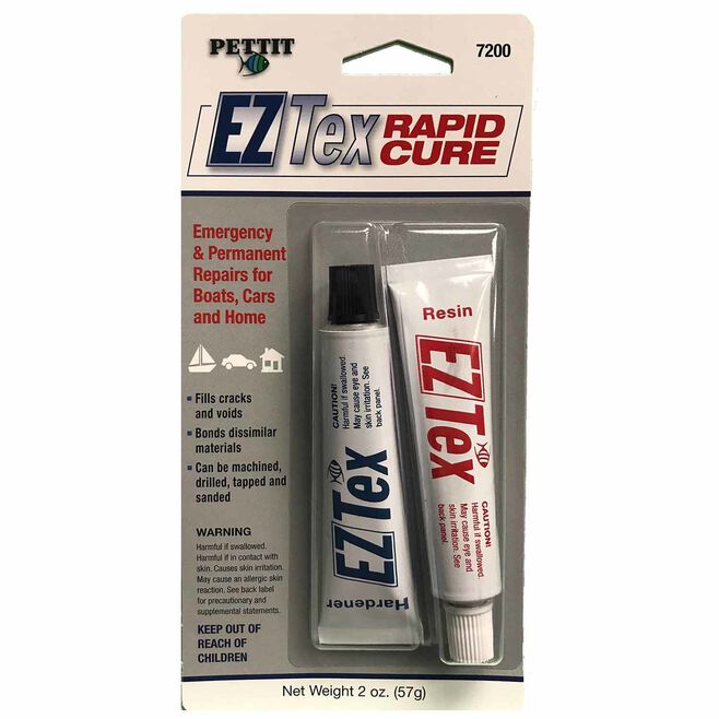 Pettit 41720026 Ez-Tex Rapid Cure Epoxy Repair Compound, 2 oz. Kit