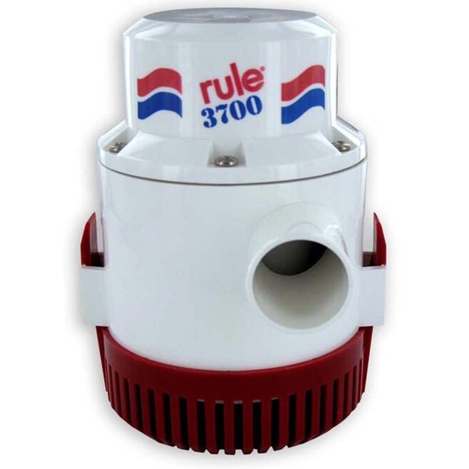 Rule 14A-6UL 3,700 GPH 12V 15.5 Amp High Capacity Bilge Pump with 6' Leads