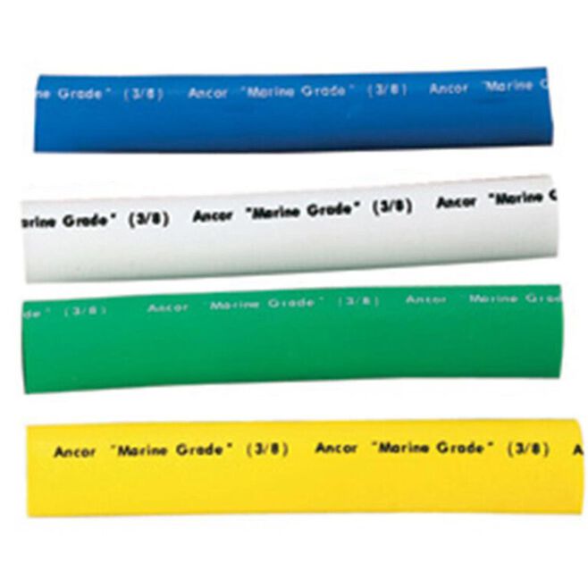Ancor 306503 Adhesive Lined Heat Shrink Tubing Assorted 3/4" x 3" (Yellow, White, Black, Green)