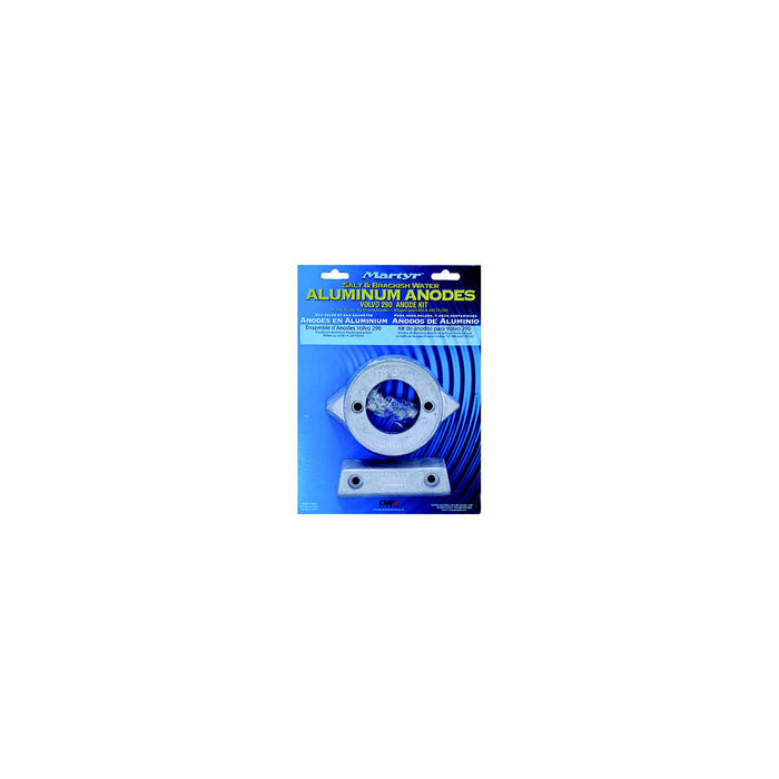 Martyr CM290KITA Aluminum Anode Kit, For Volvo Penta 290 Engine (Contains 1-V18, 1-852835 and Hardware)