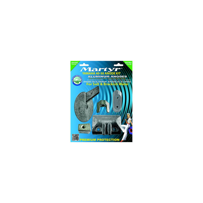 Martyr CMY4050KITA Anode Kit For Yamaha HP Outboards, Aluminum