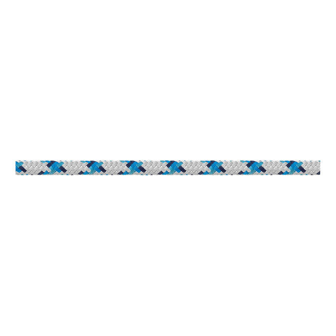 Samson Rope 4.35017E+11 Samson Rope 435016805030 Samson 435016805030 XLS3 Yacht, Braid, 1/4" (6mm) x 500', White w/Blue Tracer