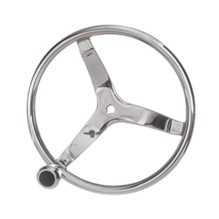 15-1/2" Stainless Steel Boat Steering Wheel w/ Standard Knob