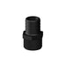 Hose Barb 2" x 2" (50.8mm x 50.8mm) NPS Long Male Thread, Black