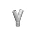 Y Piece .75"-.75"-1" (19.1mm-19.1mm-25.4mm), White