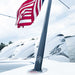 Coastal Hybrid Flagpole, Fixed 8', Black