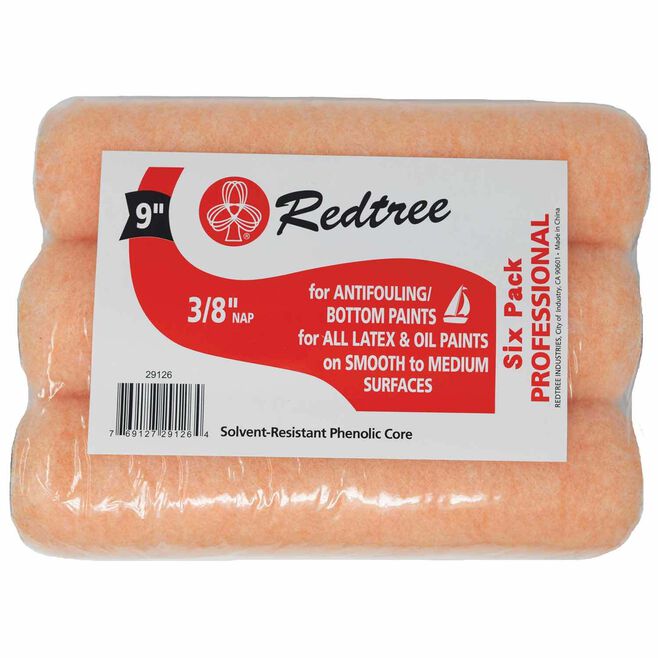 Redtree 29126 9" Bottom Paint Roller, 6/pk