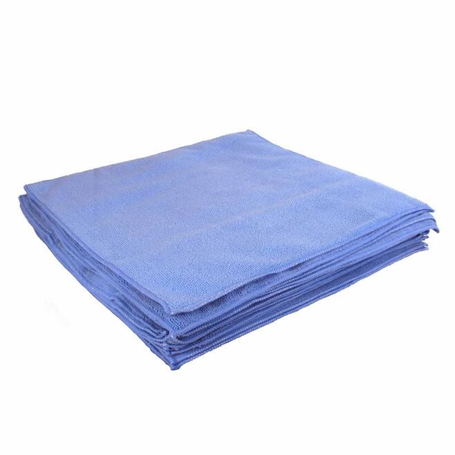 Buffalo Rags 64009 Microfiber Cloths 16" x 16", Blue 20/Pk