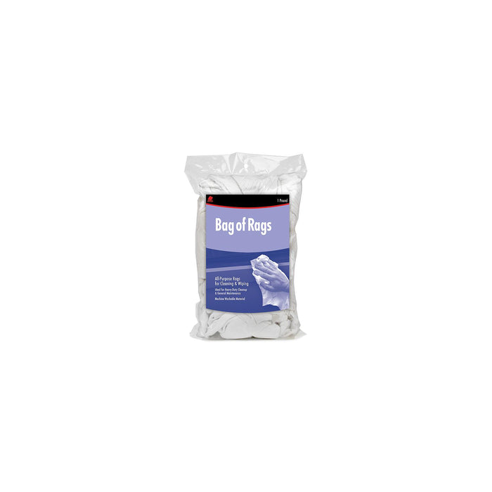 Buffalo Rags 10481 Recycled White Sweatshirt Wipers 1 lb. Bag