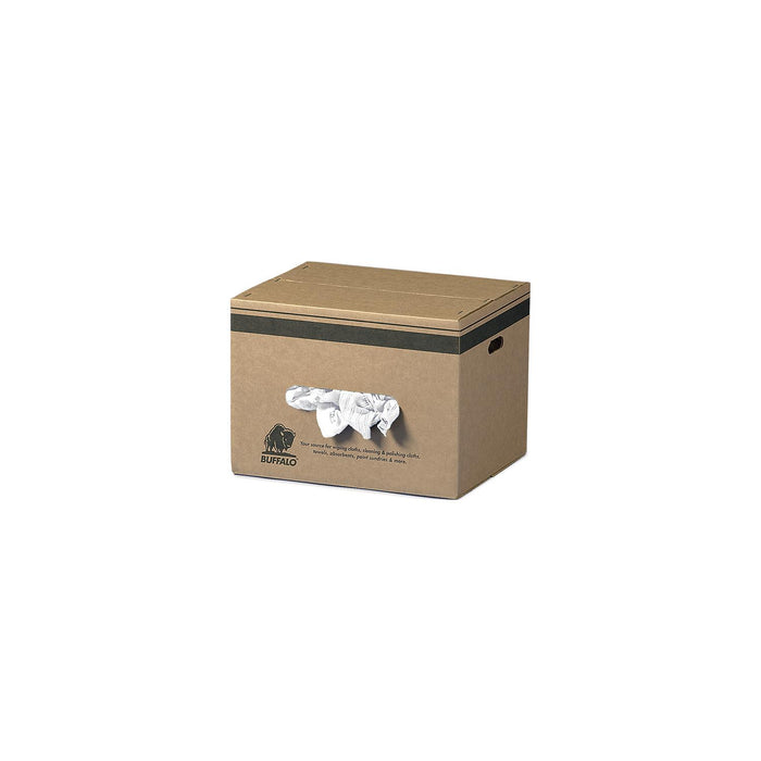 Buffalo Rags 10525 Recycled White T-Shirt Wipers, 50 lb.