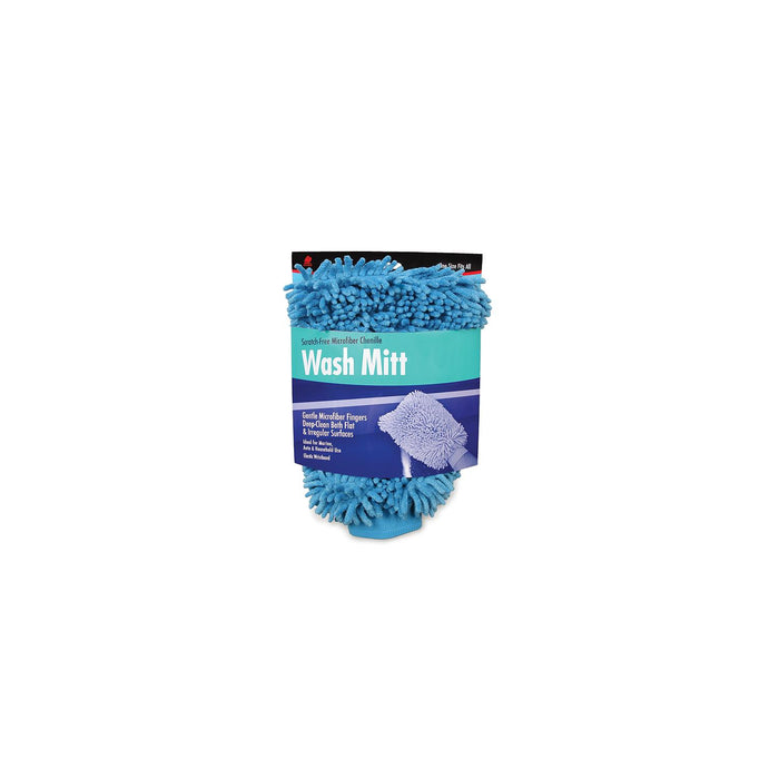 Buffalo Rags 68573 Microfiber Blue Chenille Wash Mitt