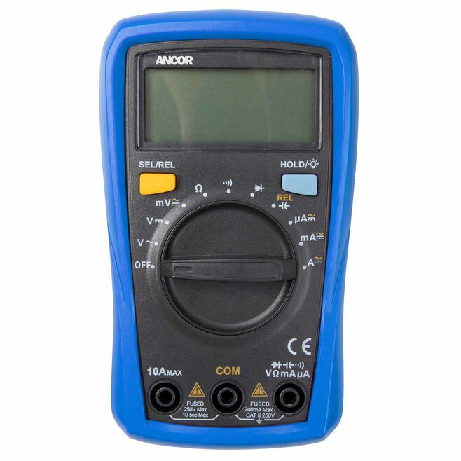 Ancor 703072 8 Function Digital Multimeter