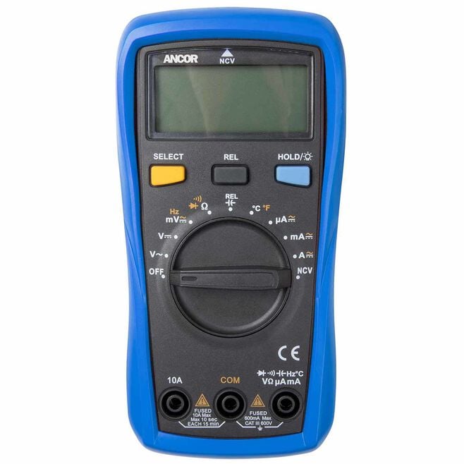 Ancor 703073 True RMS 12 Function Digital Multimeter
