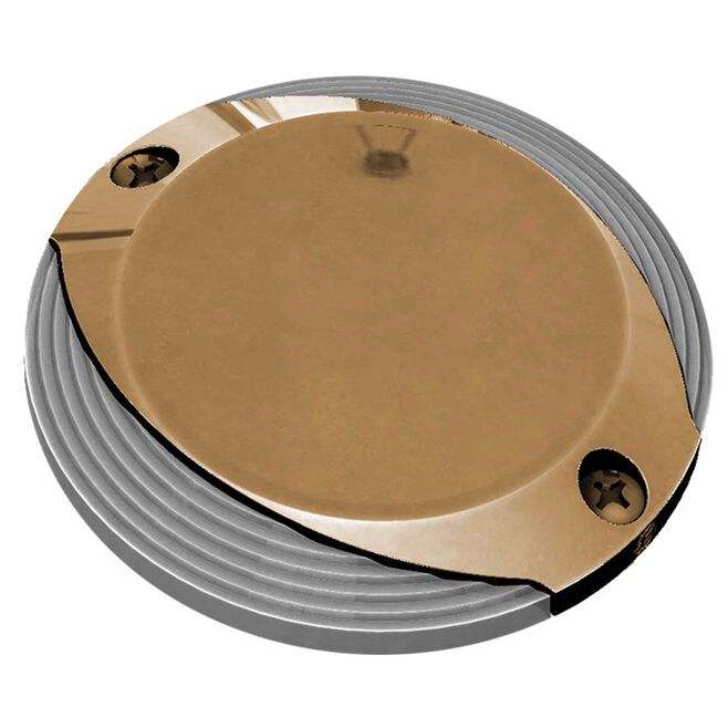 Lumitec 101628 Scallop Pathway Light, 4", Spectrum RGBW-Cool White w/Bronze Bezel