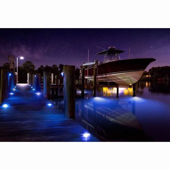 Lumitec 101636 Kraken Dock Lighting System, Bronze, Dual Color White/Blue