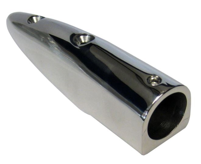 Whitecap 5-1/2 Degrees Rail End (End-In) - 316 Stainless Steel - 7/8" Tube O.D. - Packaged