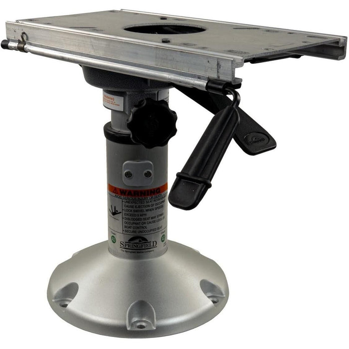 Springfield 1250250-L1 Low-Profile Mainstay Package, 12-1/2" to 15-1/2" Height, Includes Pedestal, Base, Slide & Swivel