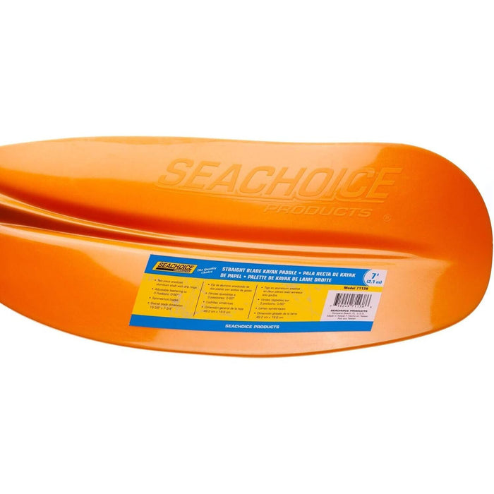 Seachoice 71138 2-Piece Straight-Blade Kayak Paddle, 7'