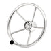 13" Stainless Steel Steering Wheel FG w/knob