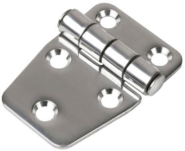 Bisagra de puerta lateral corta de acero inoxidable Sea-Dog - Tornillos #8 estampados