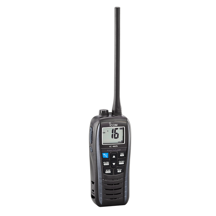 Icom M25 Floating Handheld VHF Radio - Black