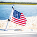 Coastal Hybrid 2' Burgees Flagpole, White