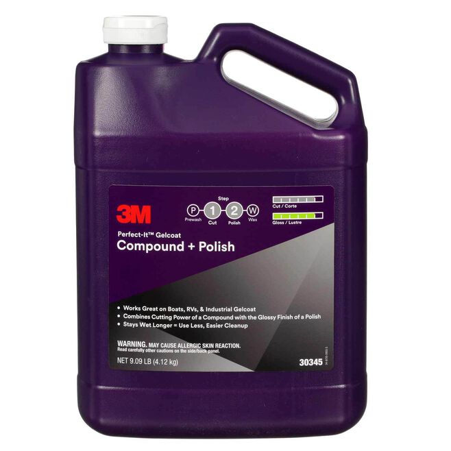 3M 30345 Perfect-It Gelcoat Compound + Polish, Gallon