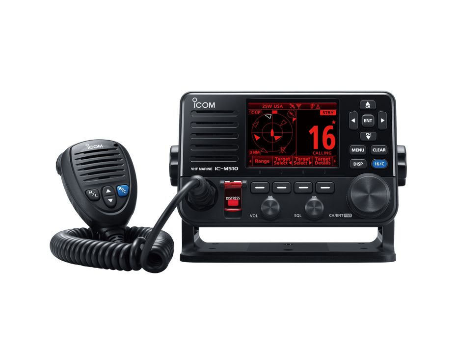 Radio VHF fija Icom M510 EVO 41 USA; DSC clase D, NMEA 2000, sin AIS