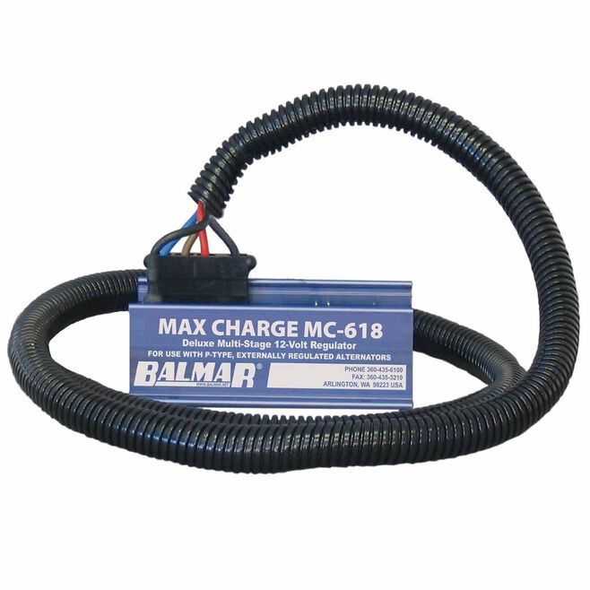 Balmar MC-618-HC Max Charge MC618 Voltage Regulator w/ Harness, 12V