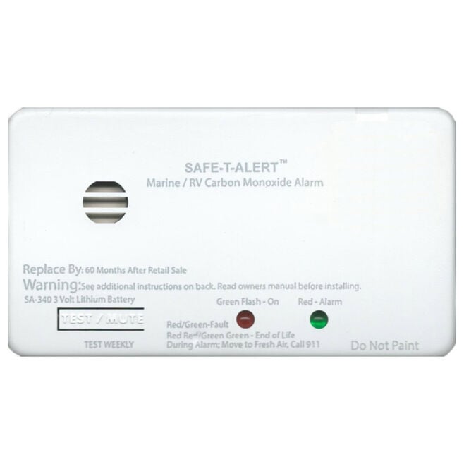 MTI Industries SA-340-WT Coleman-Mach Sealed Battery Carbon Monoxide Alarm, White, Rectangular
